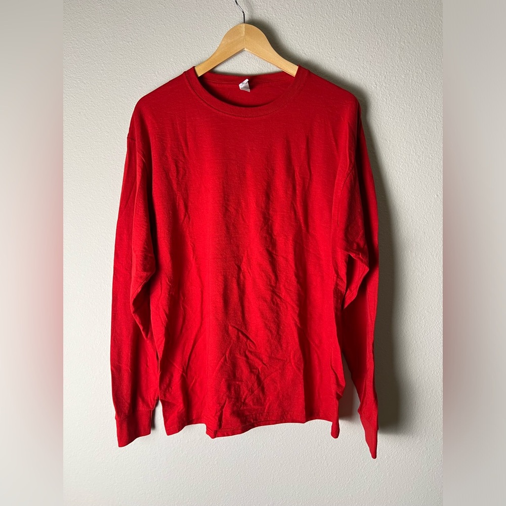 Red long sleeves basic
